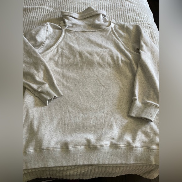 Latched Mama Off-the-Shoulder Cream Sweater - Picture 1 of 4